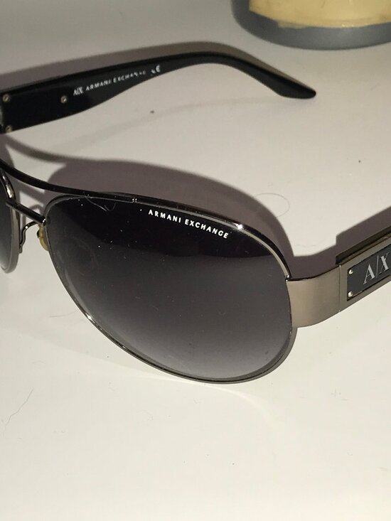 Y2K Armani Exchange Purple Aviator Style Glasses main image 8